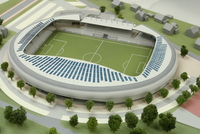 Entwurf Fußballstadion
